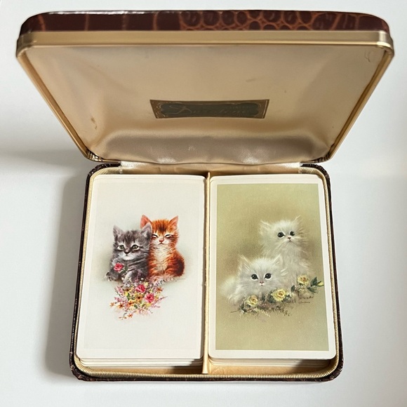 Duratone Other - Vintage 1940’s Duratone Kitten Playing Cards Set
